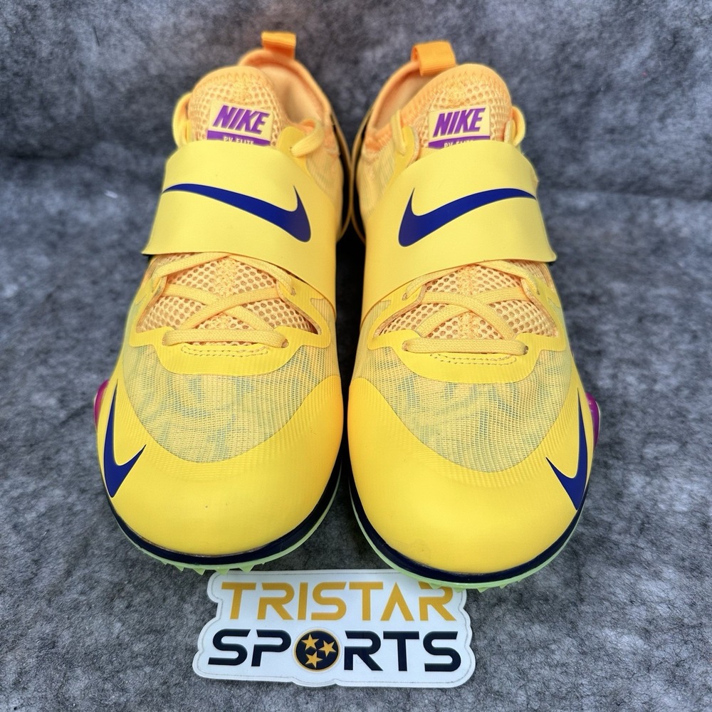 Nike Zoom Pole Vault Elite Track Shoes Mens Size 12.5 Citron Pulse FZ9649-800 - Picture 2 of 9